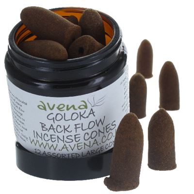 Goloka Backflow Incense Cones Mixed Jar 12s